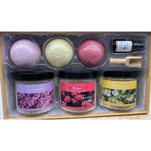 Spa Luxetique Bath & Body Gift Set Women's Gift Basket~Bombs~Salts & Argan Oil
